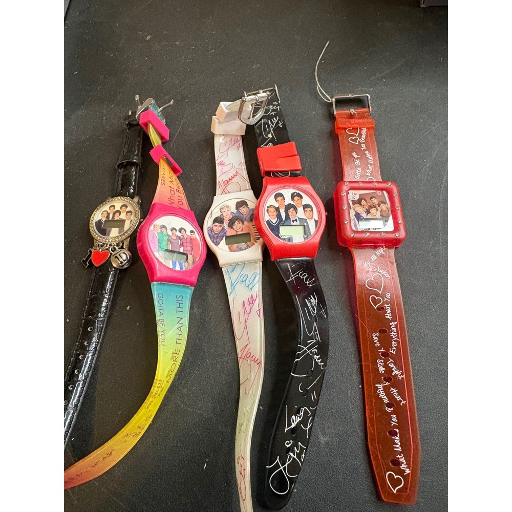 One Direction 1D Watch Lot of 5 Harry Styles Niall Horan Band Memorabilia Mixed